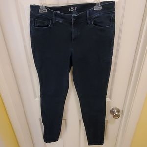 LOFT Super Skinny Dark Wash Jeans - Size 30